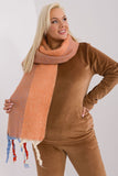 Decorative Striped Long Scarf with Tassels