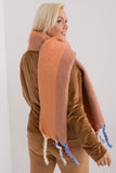 Decorative Striped Long Scarf with Tassels