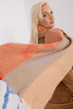Decorative Striped Long Scarf with Tassels