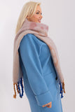 Decorative Striped Long Scarf with Tassels for Winter Style