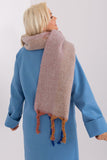 Decorative Striped Long Scarf with Tassels for Winter Style