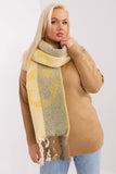 Decorative Striped Long Scarf with Tassels for Winter