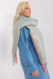 Decorative Striped Long Scarf with Tassels for Winter