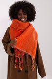 Stylish Long Scarf with Decorative Stripes and Tassels
