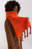 Stylish Long Scarf with Decorative Stripes and Tassels