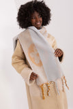Decorative Striped Long Scarf with Tassels