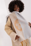 Decorative Striped Long Scarf with Tassels