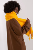 Long Smooth Textured Scarf with Tassels for Fall & Winter