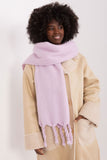 Long Smooth Textured Scarf with Tassels for Fall & Winter
