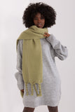 Smooth Textured Scarf with Tassels for Fall & Winter