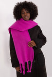 Smooth Textured Scarf with Tassels for Fall and Winter