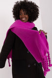 Smooth Textured Scarf with Tassels for Fall and Winter