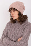Warm Cashmere Winter Beanie Hat with Rhinestone Detail