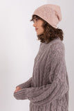 Warm Cashmere Winter Beanie Hat with Rhinestone Detail