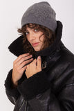 Warm Cashmere Women's Beanie Hat with Rhinestone Detail