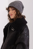Warm Cashmere Women's Beanie Hat with Rhinestone Detail