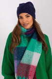 Warm Cashmere Women's Beanie Hat with Rhinestone Accent