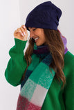 Warm Cashmere Women's Beanie Hat with Rhinestone Accent