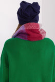 Warm Cashmere Women's Beanie Hat with Rhinestone Accent