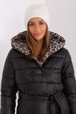 Warm Cashmere Women's Beanie Hat with Rhinestone Detail