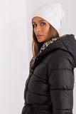 Warm Cashmere Women's Beanie Hat with Rhinestone Detail