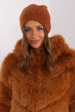 Warm Cashmere Women's Beanie Hat with Rhinestone Detail