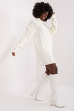 Cozy Turtleneck Dress with Unique Fabric Texture