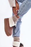 Eco-Suede Insulated Slip-On Women's Snow Boots for Winter
