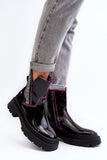 Elegant Leather Ankle Boots with Comfortable Insole