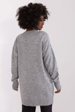 Elegant Long Sleeve Sweater with Heart Neckline
