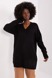 Elegant Modern Sweater with Heart Neckline and Long Sleeves