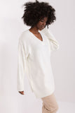 Elegant Modern Long Sleeve Sweater with Heart Neckline