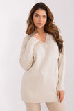 Elegant Modern Sweater with Heart Neckline and Long Sleeves