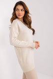 Elegant Modern Sweater with Heart Neckline and Long Sleeves