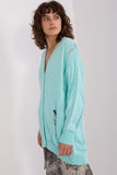 Charming Women's Sweater with Buttons and Decorative Holes