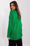 Charming Women's Sweater with Button Detail and V-Neck