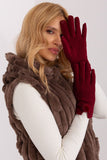 Elegant Insulated Women's Gloves with Pom Poms & Touchscreen