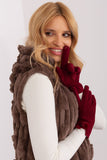 Elegant Insulated Women's Gloves with Pom Poms & Touchscreen