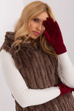 Elegant Insulated Women's Gloves with Pom Poms & Touchscreen