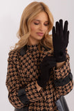 Elegant Knitted Gloves with Pompoms and Touchscreen Feature