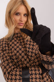 Elegant Knitted Gloves with Pompoms and Touchscreen Feature