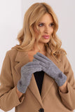 Elegant Knitted Gloves with Pompoms and Touchscreen Feature