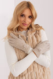 Elegant Women's Knitted Gloves with Pompoms and Touch Screen Feature