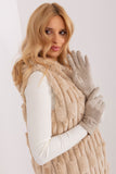 Elegant Women's Knitted Gloves with Pompoms and Touch Screen Feature
