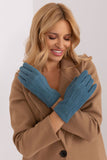 Elegant Insulated Women's Gloves with Embroidered Flower