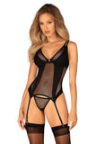 Elegant Underwire Corset with Adjustable Garter Straps