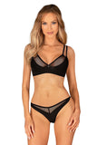 Elegant Lace Bra and Thong Set for All-Day Comfort