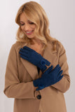 Elegant Insulated Women's Gloves with Geometric Pattern