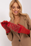Embroidered Touchscreen Women's Gloves with Knitted Insulation