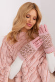 Embroidered Touchscreen Women's Gloves with Knitted Insulation